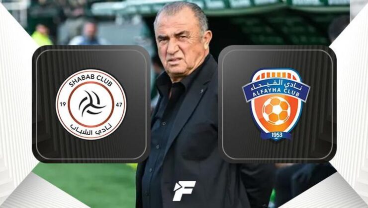 Al Shabab-El Feiha maçı canlı | Fatih Terim ilk maçında (İlk 11'ler belli oldu)